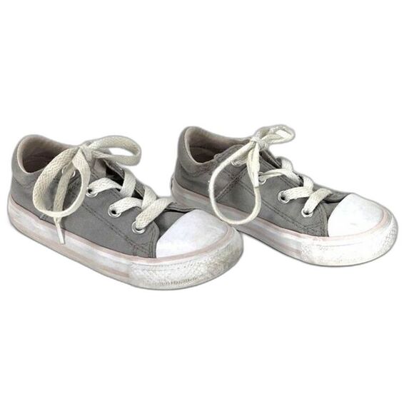 Gray And Pink Converse Shoes All Star Classics - Toddler, 8 - Picture 3 of 7